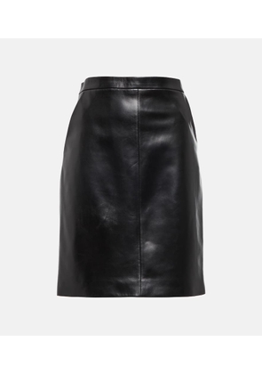 Saint Laurent Leather pencil skirt