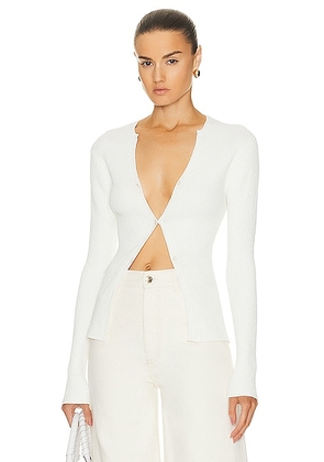 A.L.C. Miller Cardigan in White - White. Size XL (also in ).
