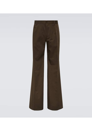 Dolce&Gabbana Cotton wide-leg pants