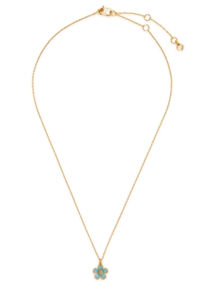 Kate Spade New York Fleurette Gold-plated Necklace - Aqua