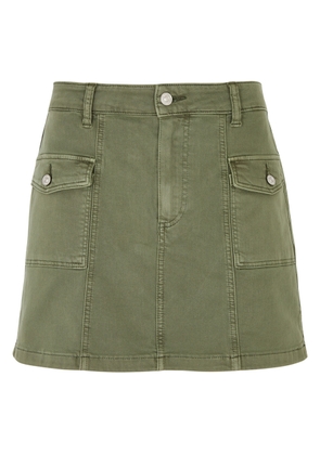 Paige Jessie Stretch-denim Mini Cargo Skirt - Green - 26 (W26 / UK8 / S)