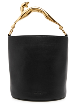 Lanvin Cat Leather Bucket bag - Black