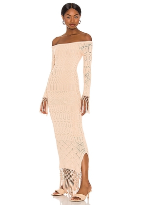 House of Harlow 1960 x REVOLVE Rose Dress in Nude. Size M, S, XL, XS, XXS.