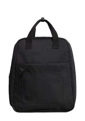 BEIS The Expandable Backpack in Black.