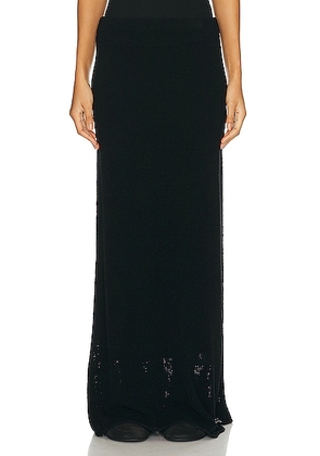 The Row Fumaia Skirt in Black - Black. Size L (also in M, S).