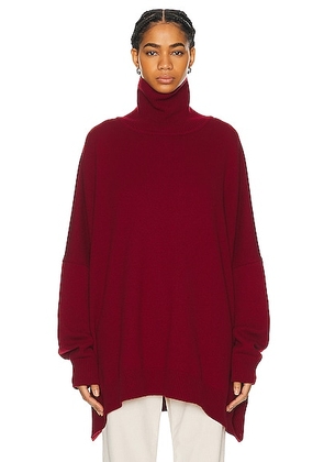 The Row Vinicius Top in Burgundy - Wine. Size L (also in M, S, XS).