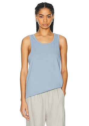 WAO The Relaxed Tank in Dusty Blue - Blue. Size L (also in M, S, XS).