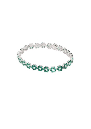 Hatton Labs Daisy Tennis Bracelet in Green - Green. Size 7.5in (also in 8.5in, 8in).