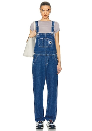 Carhartt WIP Bib Straight Overall in Blue - Blue. Size L (also in M, XS).