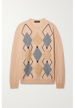 Loro Piana - Lower Hutt Argyle Intarsia-knit Cashmere Sweater - Multi - IT38,IT40,IT42,IT46,IT48