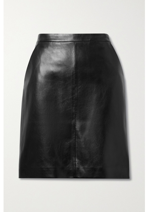 SAINT LAURENT - Leather Skirt - Black - FR36,FR38,FR40,FR42