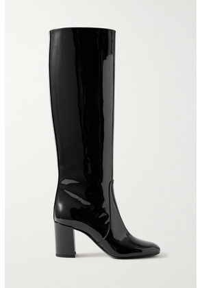 SAINT LAURENT - Patent-leather Knee Boots - Black - EU 36,EU 37,EU 38,EU 39,EU 40