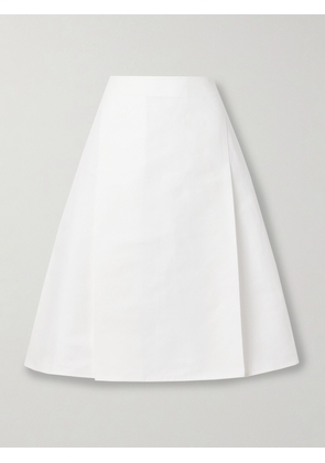Marni - Pleated Cotton Midi Skirt - White - IT36,IT38,IT40,IT42,IT44,IT46,IT48