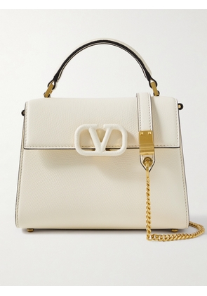 Valentino Garavani - Vsling Mini Textured-leather Shoulder Bag - Ivory - One size