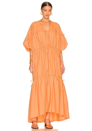 L'Academie Yona Maxi Dress in Orange. Size XS.