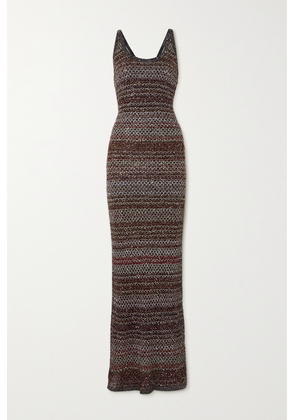 Missoni - Sequin-embellished Striped Metallic Crochet-knit Maxi Dress - Multi - IT36,IT38,IT40,IT42,IT44,IT46,IT48,IT50