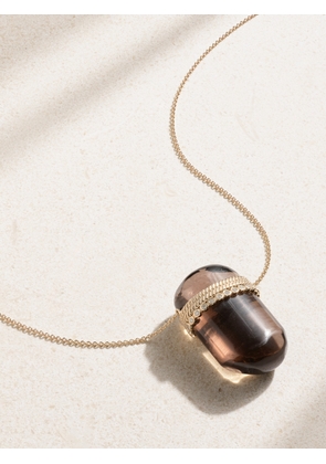 Pascale Monvoisin - Jil 9-karat Gold, Smoky Quartz And Diamond Necklace - One size