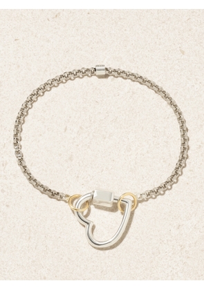 Marla Aaron - Heartlock 14-karat Gold And Sterling Silver Bracelet - One size