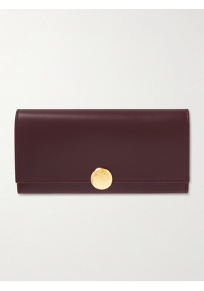 Loewe - Pebble Leather Wallet - Burgundy - One size