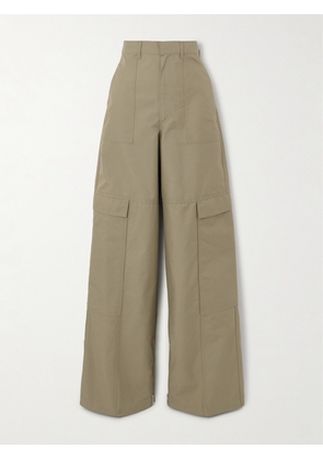Loewe - Cotton-blend Twill Straight-leg Cargo Pants - Green - FR32,FR34,FR36,FR38,FR40