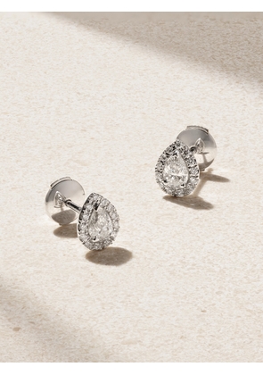 De Beers Jewellers - Aura 18-karat White Gold Diamond Earrings - One size