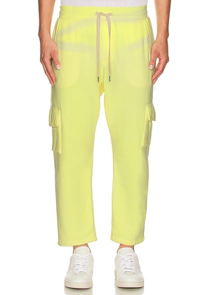NSF Easy Drop Cargo Pants in Yellow. Size M.