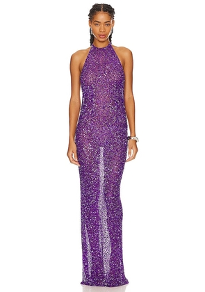 retrofete Clarisse Dress in Purple. Size XL.