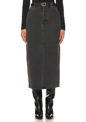 ROLLA'S Chicago Midi Skirt in Black. Size 25, 26, 27, 31.