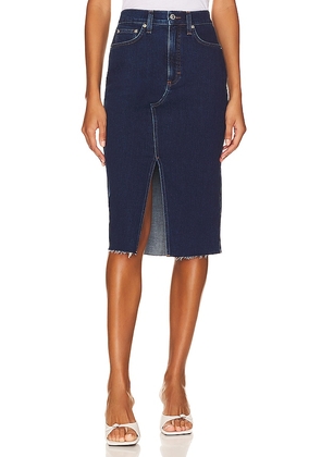 Veronica Beard Breves Midi Skirt in Blue. Size 16.