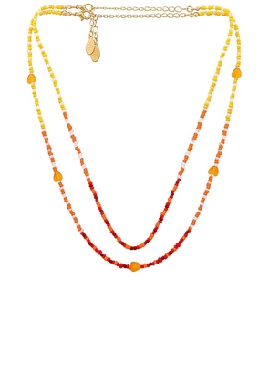 8 Other Reasons Summer Necklace in Orange.