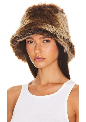 8 Other Reasons Faux Fur Hat in Brown.