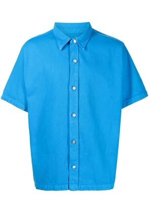 FRAME short-sleeved denim shirt - Blue
