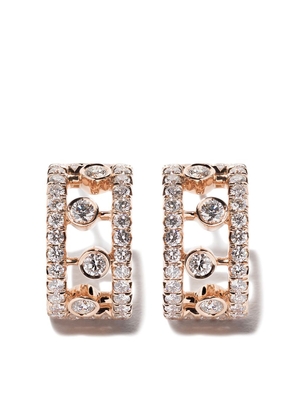 De Beers Jewellers 18kt rose gold Dewdrop diamond earrings - Pink