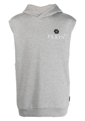 Philipp Plein Hexagon sleeveless hoodie - Grey