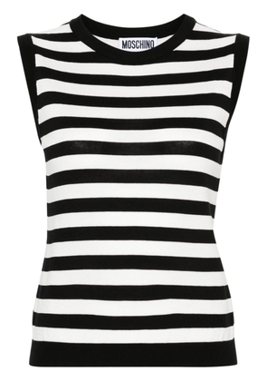 Moschino striped cotton vest - Black