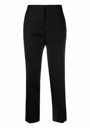 Jil Sander high-waisted press-crease trousers - Black