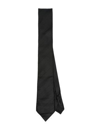 Saint Laurent striped silk tie - Black