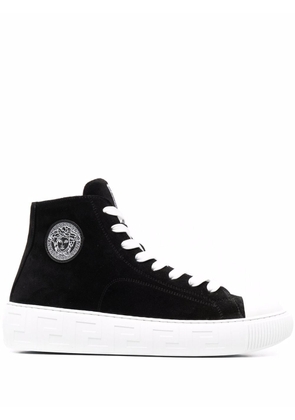 Versace Greca high-top lace-up sneakers - Black