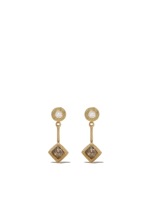 De Beers Jewellers 18kt yellow gold Talisman diamond detachable earrings