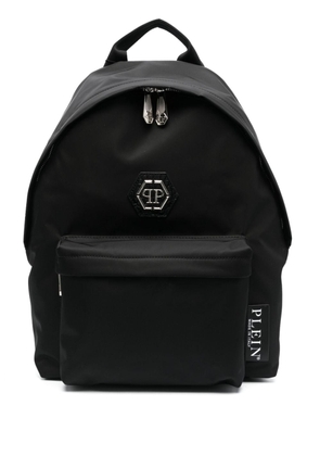 Philipp Plein Hexagon logo-plaque backpack - Black
