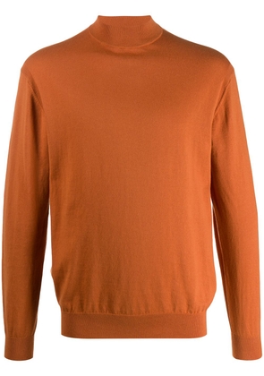 N.Peal mock neck jumper - Orange