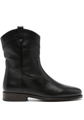 LEMAIRE Western-style leather boots - Black