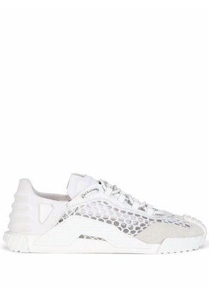 Dolce & Gabbana mesh-panelled low-top sneakers - White