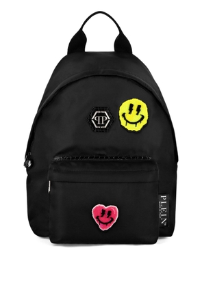 Philipp Plein Smile logo-appliqué backpack - Black