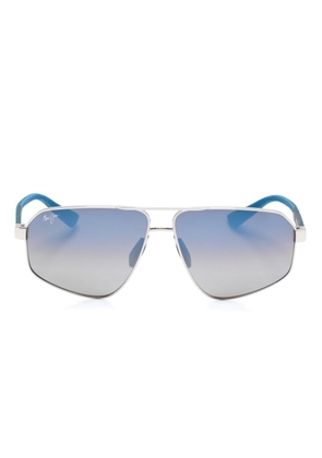 Maui Jim Keawawa navigator-frame sunglasses - Silver