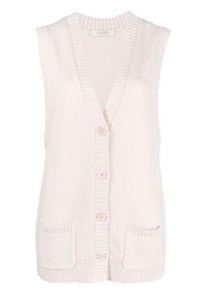 Dorothee Schumacher V-neck button-up knitted vest - Neutrals