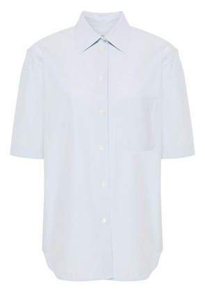 TOTEME short-sleeve poplin shirt - Blue