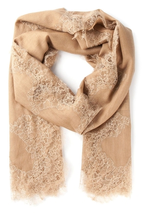 Valentino Garavani lace scarf - Brown