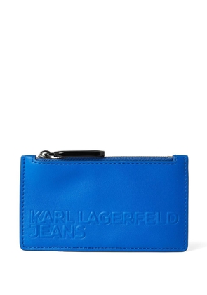 Karl Lagerfeld Jeans Tech leather wallet - Blue