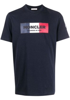 Moncler logo-print short-sleeve T-shirt - Blue